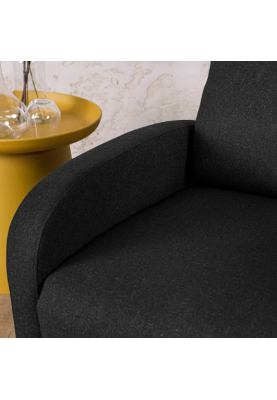 Розкладне крісло для відпочинку з підставкою для ніг Mebel Elit DANNY (чорний)