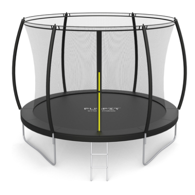 Батут FUNFIT 252 см із захисною сіткою і сходами