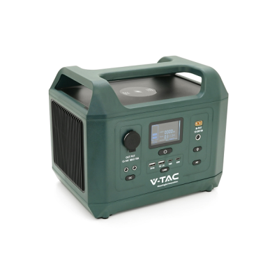 Портативна станція V-TAC Power VT-606N, LiFePO4(IRF32135 12.8V 45Ah/576Wh), PEAK 1000W, 18W 5V3.5A, PD18W, PD65W, 295*206*2285 мм. 7.8 кг