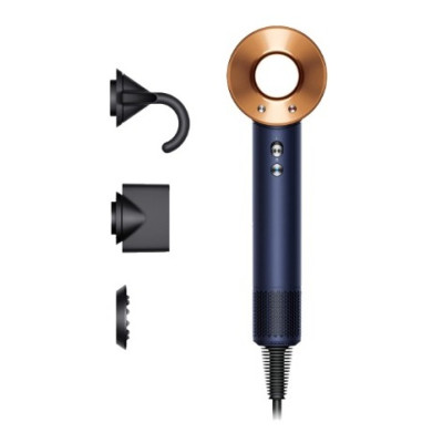 Фен Dyson HD07 Supersonic Straight+Wavy Prussian Blue/Rich Copper (113277-01) (Товар новий, відкрите пакування)