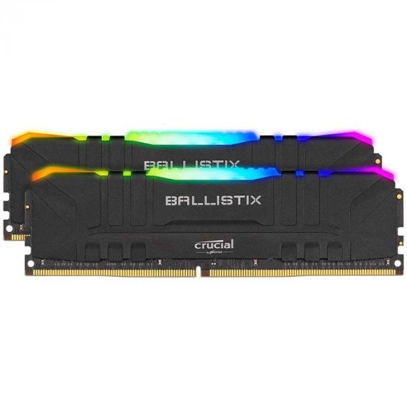Пам'ять Crucial 32 GB (2x16GB) DDR4 3200 MHz Ballistix RGB Black (BL2K16G32C16U4BL)