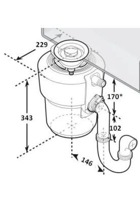 Подрібнювач харчових відходів In-Sink-Erator Model Evolution 200