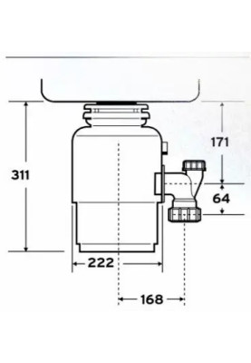 Подрібнювач харчових відходів In-Sink-Erator Model Evolution 150