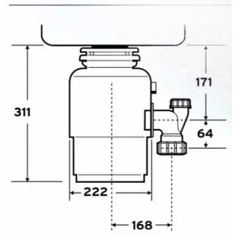 Подрібнювач харчових відходів In-Sink-Erator Model Evolution 150