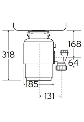 Подрібнювач харчових відходів In-Sink-Erator Model 66