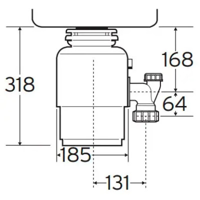 Подрібнювач харчових відходів In-Sink-Erator Model 66