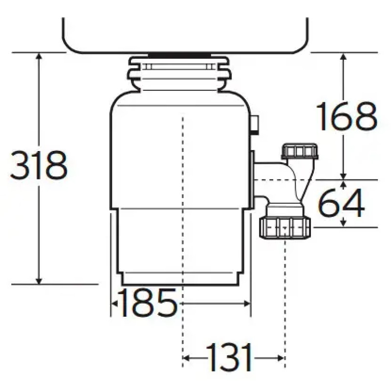 Подрібнювач харчових відходів In-Sink-Erator Model 66