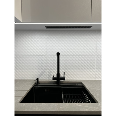Мийка для кухні чорна з нержавійки з PVD покриттям багатофункціональна Nett NB-5747