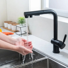 Комплект чорної кухонної мийки та змішувача з нержавіючої сталі NB-4643 Комплект чорної кухонної мийки та змішувача з нержавіючої сталі NB-4643