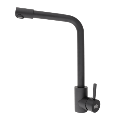 Комплект чорної кухонної мийки та змішувача з нержавіючої сталі NB-6045