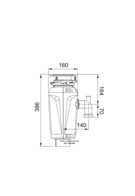 Подрібнювач харчових відходів Franke Elite Slimline SLIM 100
