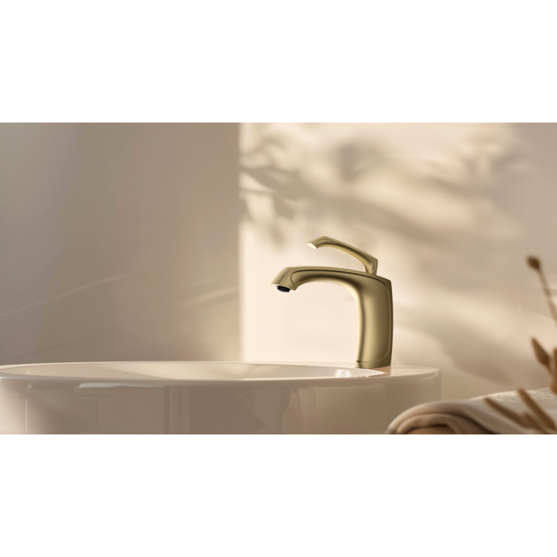 Золотий змішувач PVD для раковини Nett PG-33