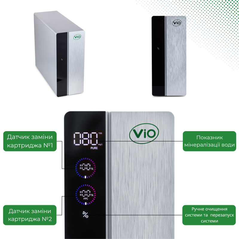 Прямоточна фільтр-система зворотного осмосу ViO BP-D1200G
