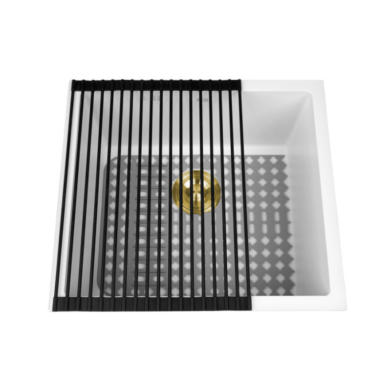 Мийка кухонна біла врізна в стільницю 1.5 мм Nett NW-5045