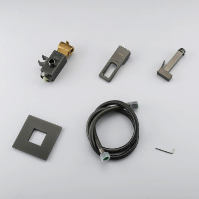 Вбудований гігієнічний душ GAPPO G7217-9, збройова сталь