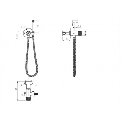Вбудований гігієнічний душ GAPPO G7288-6