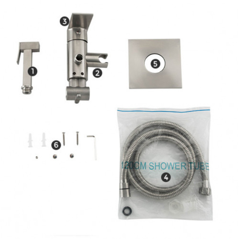 Вбудований гігієнічний душ GAPPO G7299-20, нержавіюча сталь