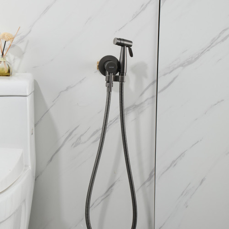 Гігієнічний душ з вбудованим монтажем GAPPO G7206-9, латунь, збройова сталь