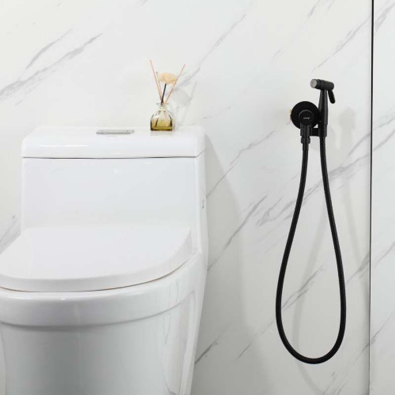 Гігієнічний душ з вбудованим монтажем GAPPO G7206-6, латунь, чорний