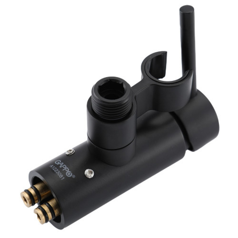 Гігієнічний душ з вбудованим монтажем GAPPO G7206-6, латунь, чорний