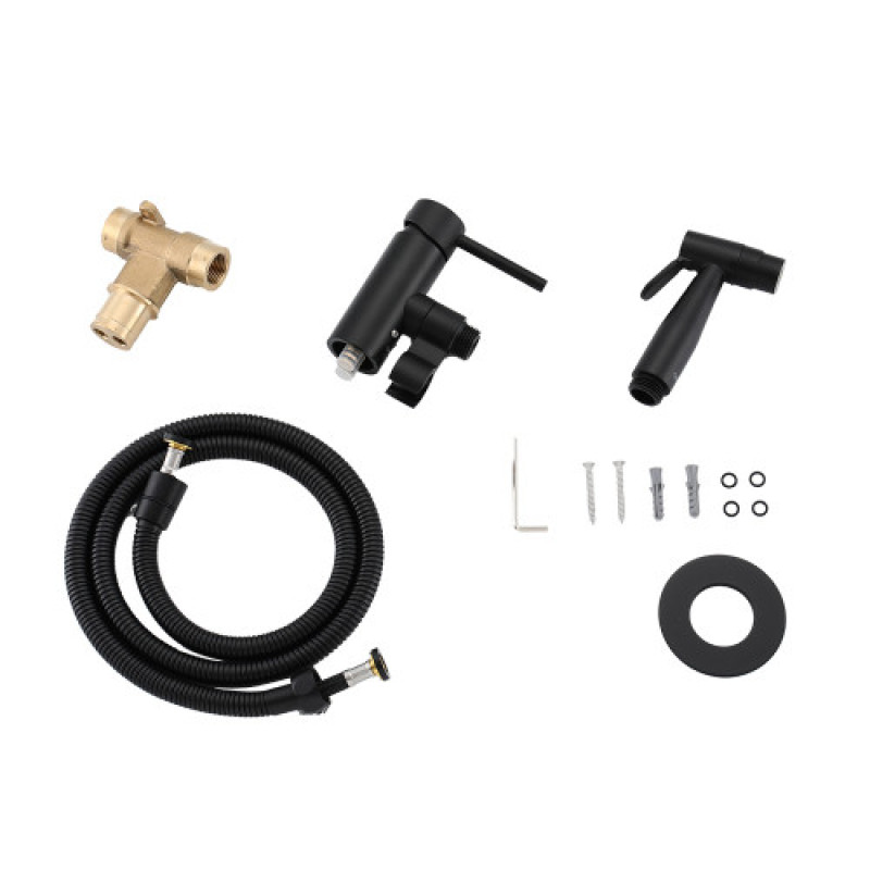 Гігієнічний душ з вбудованим монтажем GAPPO G7206-6, латунь, чорний