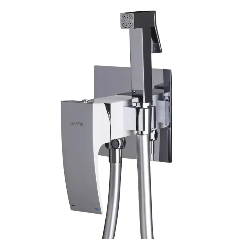 Вбудований гігієнічний душ GAPPO G7207-8, білий/хром