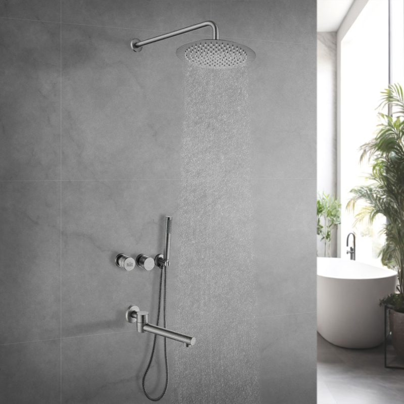 Душова система прихованого монтажу з повортним виливом Nett TSS-99