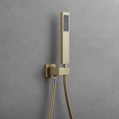 Золота душова система прихованого монтажу з термостатом Nett TSG-473