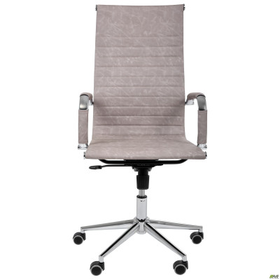 Крісло Slim HB Хром Tilt WAX Light Grey