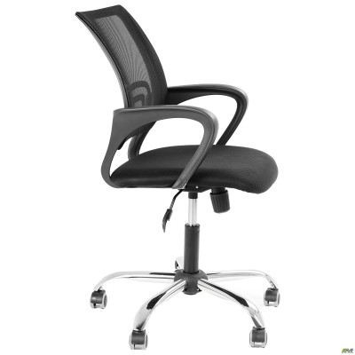 Крісло Веб Хром сидіння Неаполь N-50/спінка Сітка синя