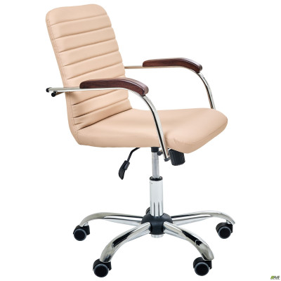 Крісло Rumba-RC хром горіх Nappa-08