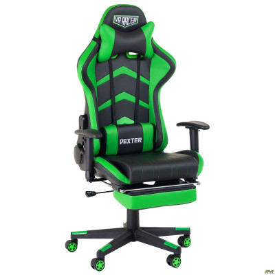 Кресло VR Racer Dexter Megatron черный/Зеленый