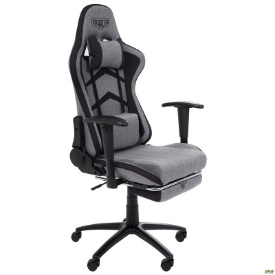 Кресло VR Racer Textile Craft серый/черный