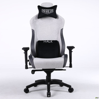 Крісло геймерське VR Racer Textile Halk сірий/чорний