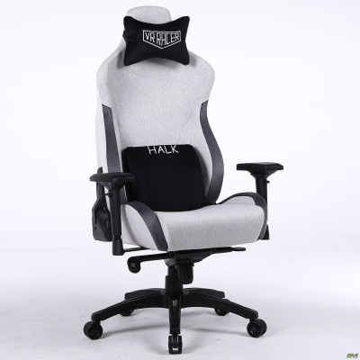 Крісло геймерське VR Racer Textile Halk сірий/чорний