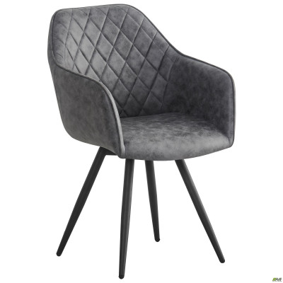 Кресло поворотное Galaktika черный/серый