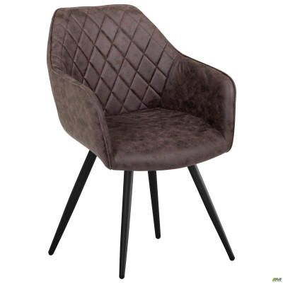 Кресло поворотное Galaktika черный/коричневый