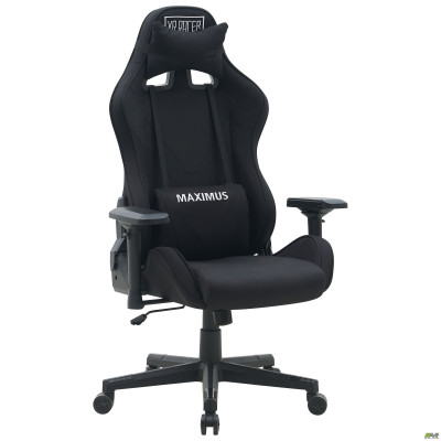 Кресло VR Racer Textile Maximus ткань черная/черный