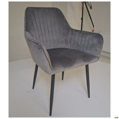 Кресло Venera-C вельвет теплый серый