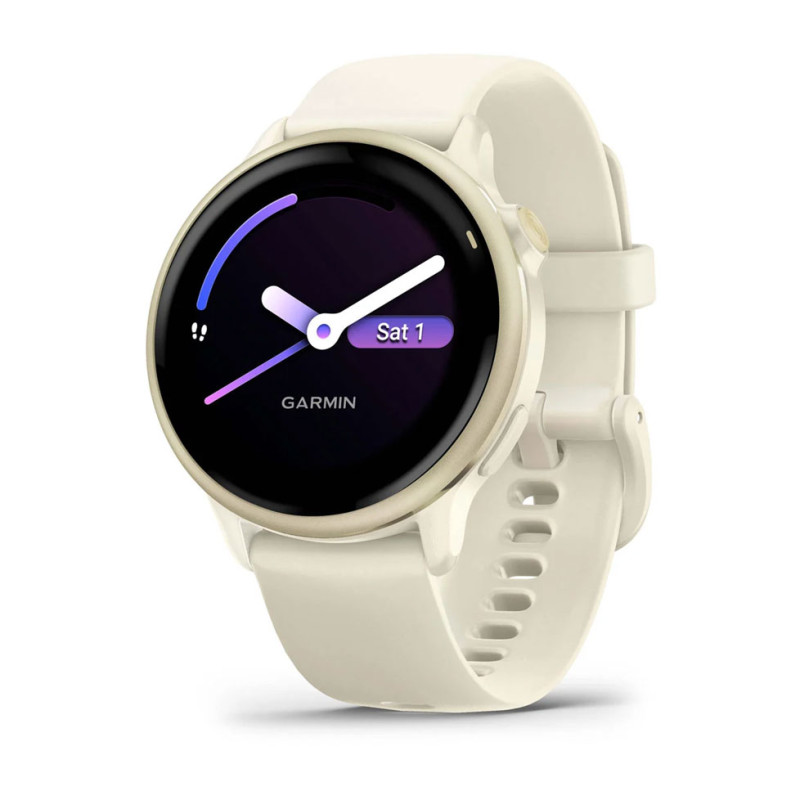 Смарт-годинник Garmin Vivoactive 6 GPS Bone/Lunar Gold