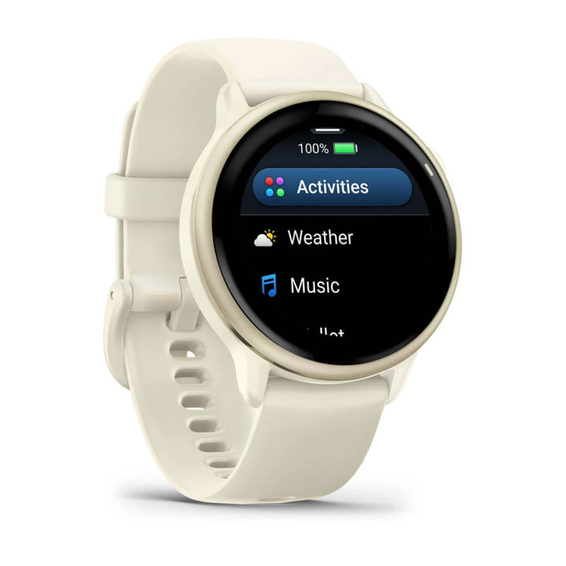 Смарт-годинник Garmin Vivoactive 6 GPS Bone/Lunar Gold