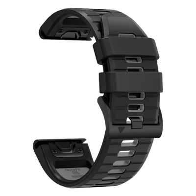 Ремінець Garmin epixPRO Fenix 8 7 Pro 22mm швидкознімний Чорно/Сірий копія