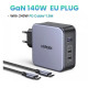 Мережевий зарядний пристрій UGREEN CD289 Nexode 140W Charger EU