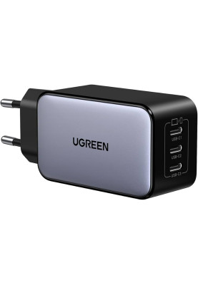 Зарядний пристрій для UGREEN X556 65W GaN Fast Charger 3-Port Type-C Space Gray EU