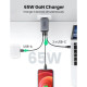 Мережевий зарядний пристрій UGREEN CD244 10335 GaN X 65W QC4.0 PD3.0 Black