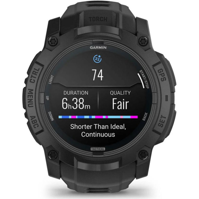 Смарт-часы Garmin Instinct 3 50mm AMOLED Tactical Edition Black with Black Band