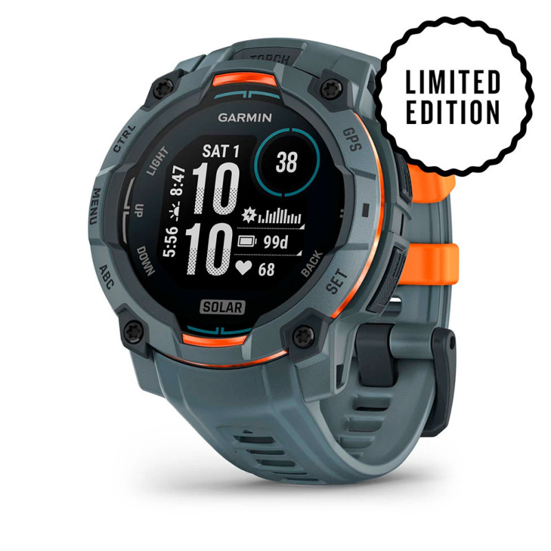 Garmin Instinct 3 45mm Solar Spark Orange Bezel w/Twilight Band