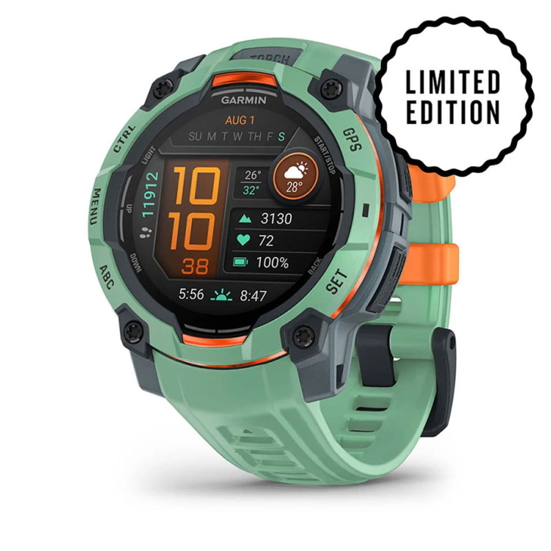 Garmin Instinct 3 45mm AMOLED Neo Tropic Bezel w/Neo Tropic Bnd