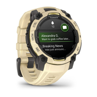 Смарт-годинник Garmin Instinct 3 45 мм AMOLED Citrine (бежевий) Смарт-годинник Garmin Instinct 3 45 мм AMOLED Citrine (бежевий)