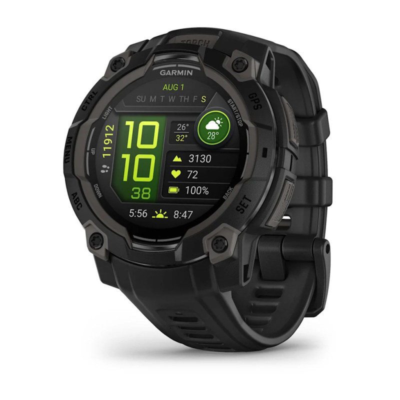 Garmin Instinct 3 45mm AMOLED Black Bezel with Black Band